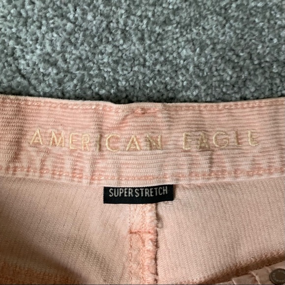 American Eagle Pink Corduroys Mom Jeans 10 - Picture 5 of 7
